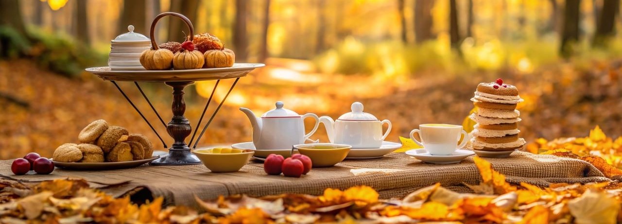 Afternoon Tea in Autumn