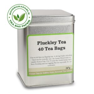 Pluckley Tea 40 Tea Bags Silver Caddy-0