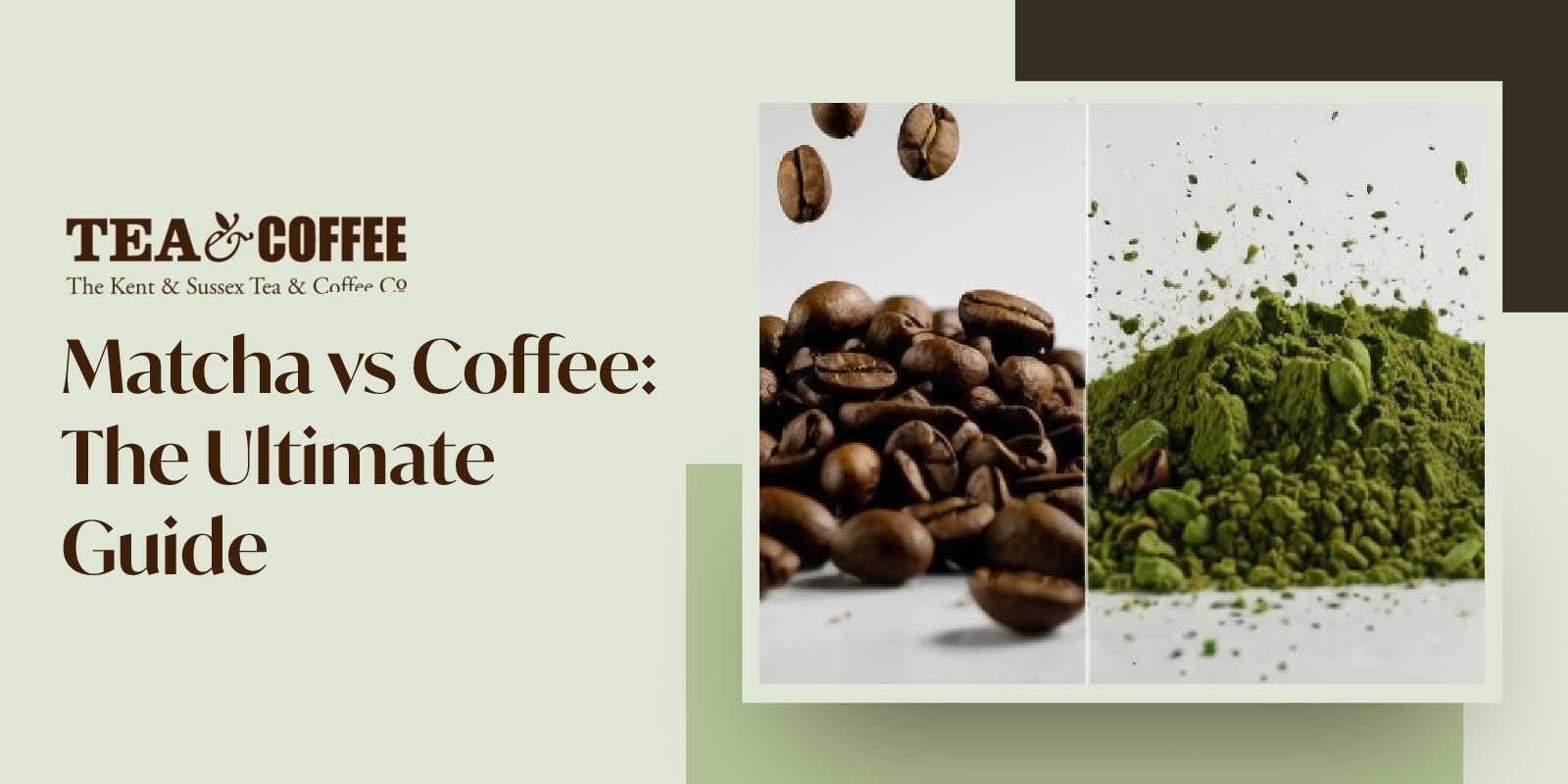 Matcha VS Coffee Banner