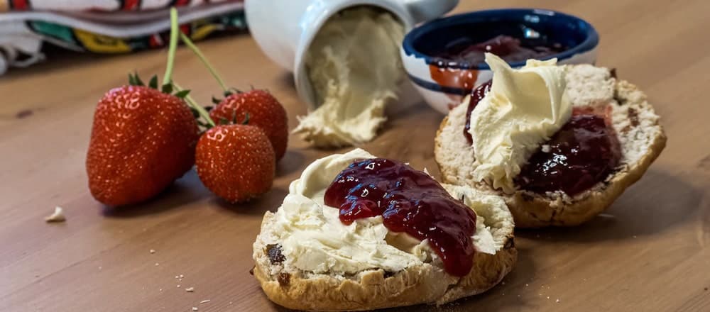 Afternoon Tea at Home Includes Jam, Cream and Scones