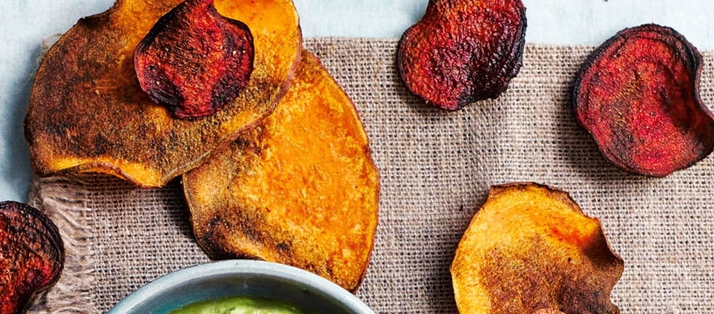 Beetroot and Sweet Potatoes Crisps