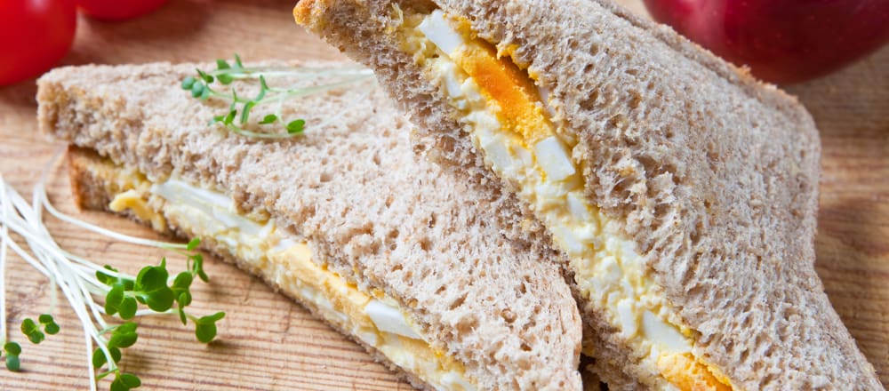 Egg and Cress Sandwiches for Afternoon Tea