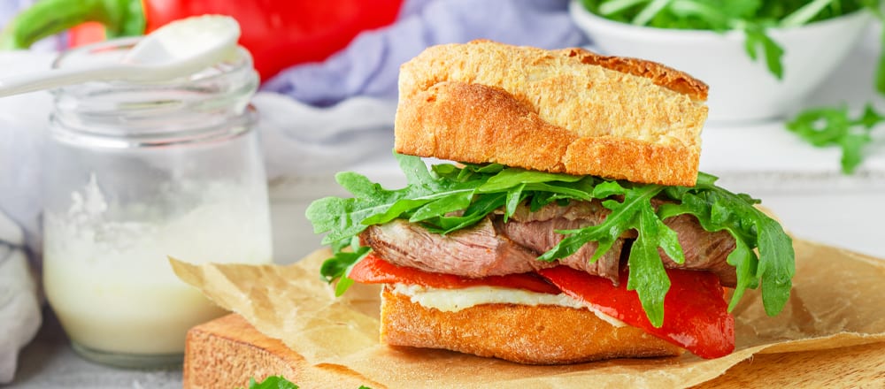 Roast Beef and Horseradish Sandwich